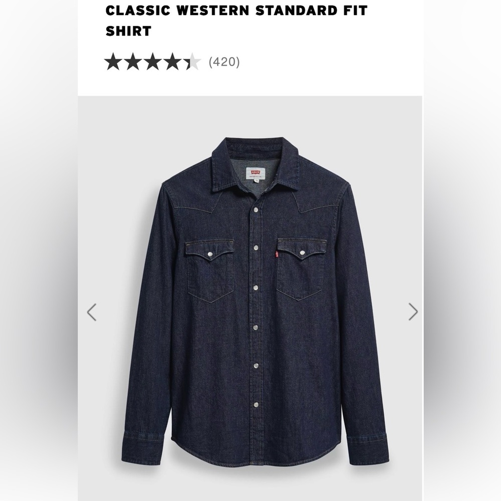 Levi's Indigo Denim Western Shirt